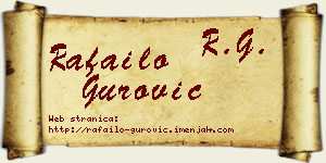Rafailo Gurović vizit kartica
